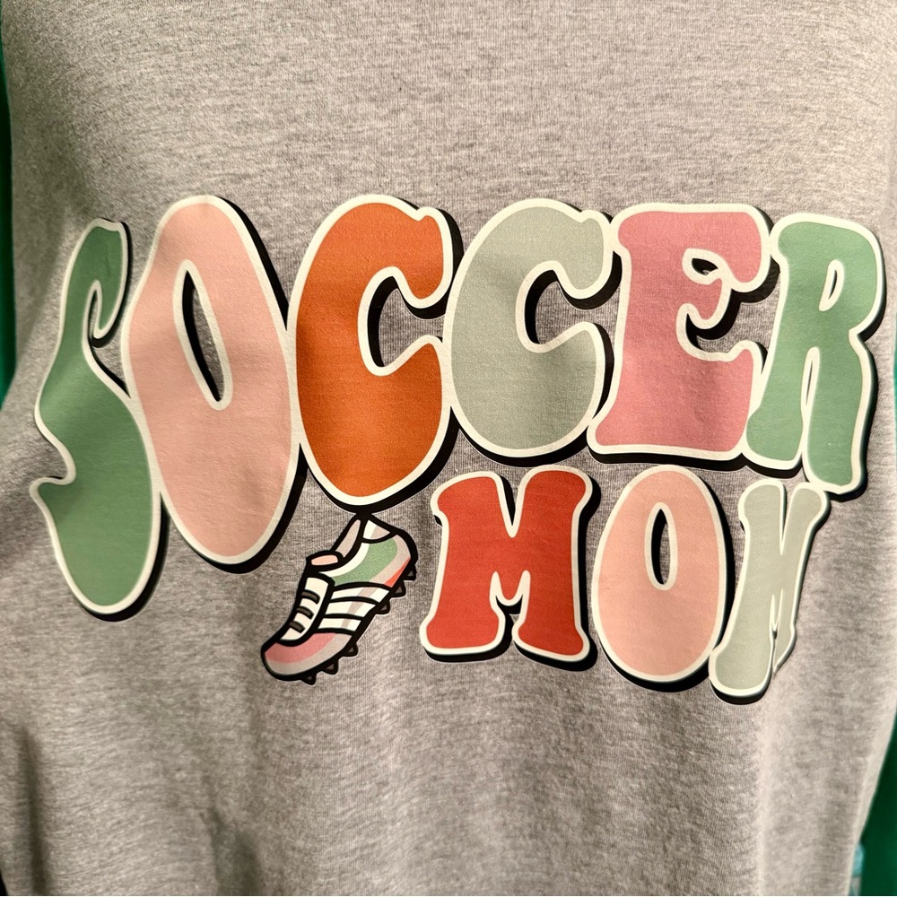 Soccer Mom Graphic Raglan Tee - Picture 2 of 4
